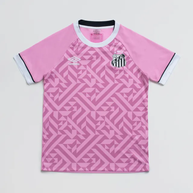 Camisa Juvenil Umbro Santos Outubro Rosa 2026