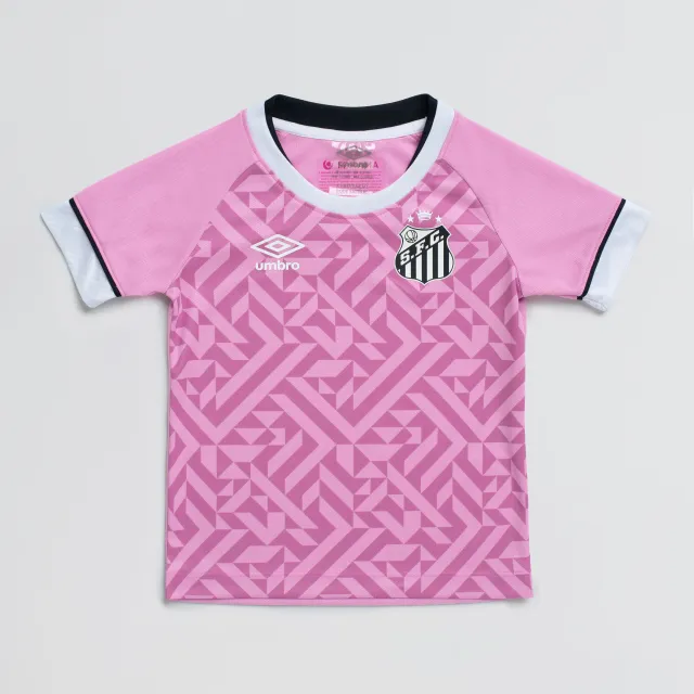 Camisa Infantil Umbro Santos Outubro Rosa 2026